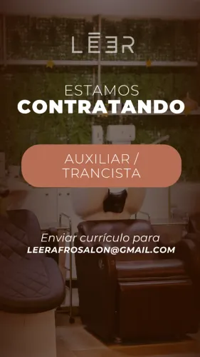 Vaga para auxiliar de cabeleireiro e Trancista