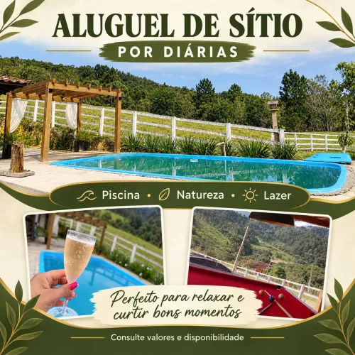 Alugo sitio por diárias