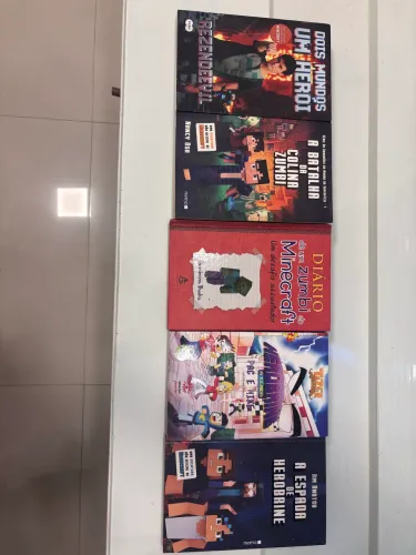 Conjunto livros infantis do minecraft