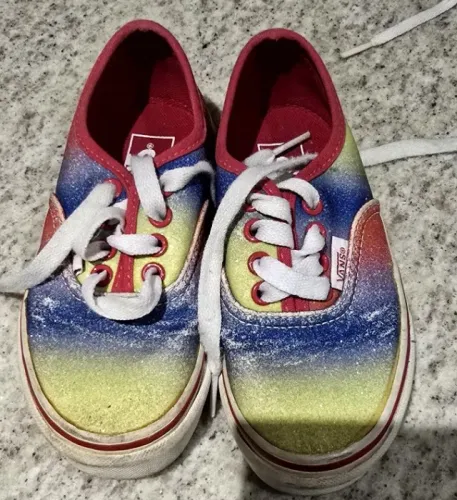 Tênis Vans Kids Colorido - Estilo Urbano - Tamanho 26/27