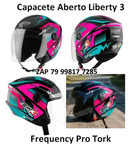 Capacete Aberto New Liberty 3 Frequency Pro Tork