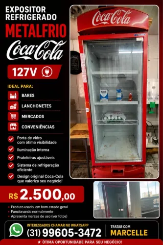 Freezer Metalfrio Coca-Cola à Venda 