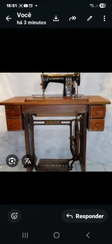Mesa, bancada , gabinete da Máquina de costura Singer