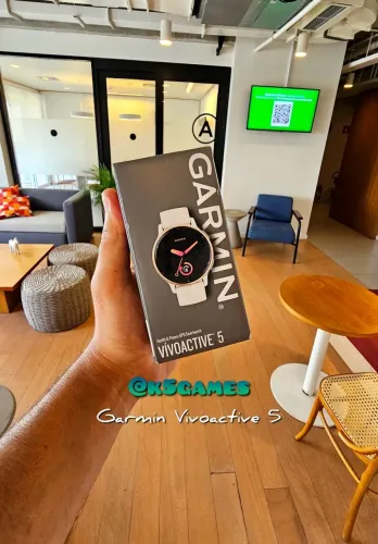 Garmin Vivoactive 5  - Branco Lacrado - RETIRE ESCRITÓRIO ABC SP 