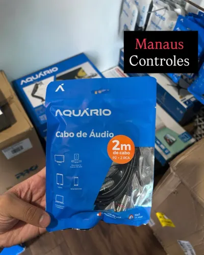Cabo de Áudio P2 Auxiliar para RCA - 2 Metros
