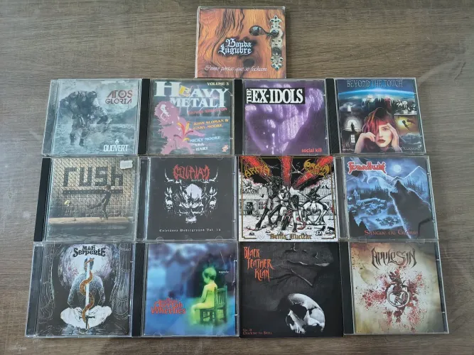 Lote com 13 cds rock ,heavy metal