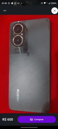Celular realme C67 8gb RAM, 256GB memória interna, usado em bom estado