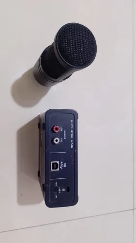 Microfone áudio-técnhica + mesa de som U-phoria um2