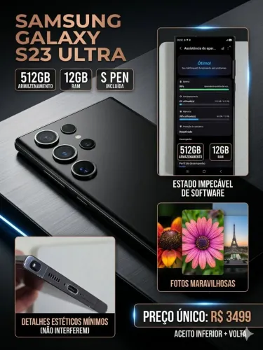 s23 ultra 12/512gb com nf