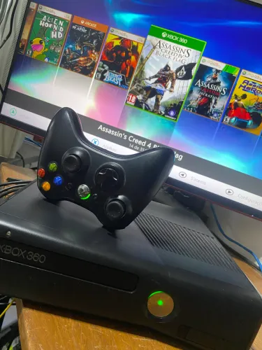 Xbox 360 RGH 500GB mais 300 jogos e emuladores