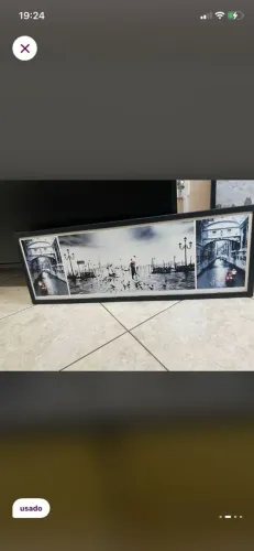Quadro decorativo parede 95cm x 33cm lindo 