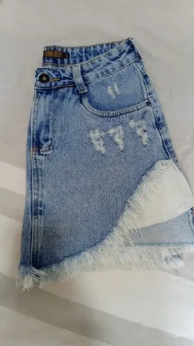 Saia Erilluz Jeans - Veste: 36