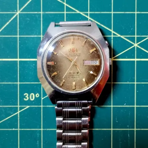Relógio Orient 3 Estrelas Automático Anos 70 Tartaruga