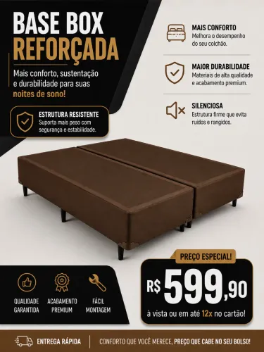 Cama box bipartido 138 x 188 x 040