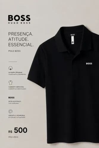 POLO PRETA - HUGO BOSS
