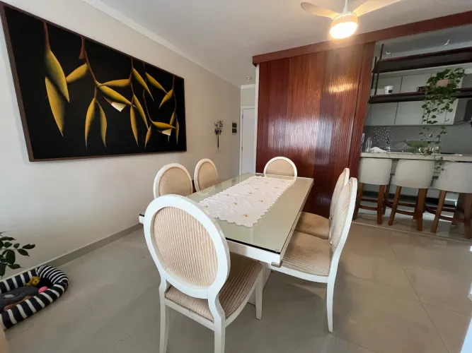 Mesa Retangular com Tampo de Vidro 10mm