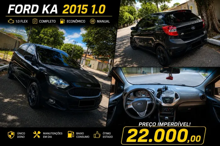 Ford KA 1.0 Se/se Plus Tivct Flex 5P 2015