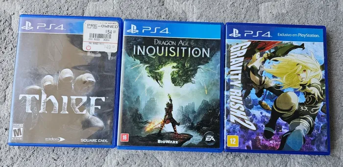 Kit 3 jogos originais PlayStation 4 originais