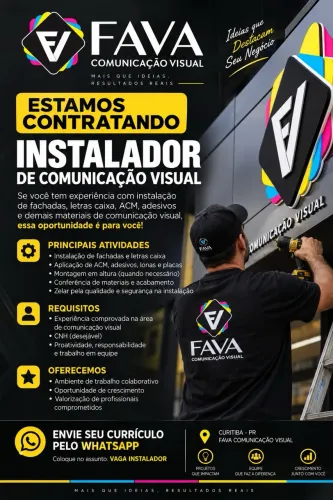 Instalador de Comunicação visual