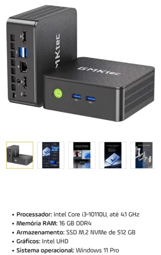 Mini PC GMKtec I3 16gb 