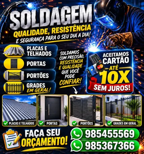 Trabalhamos com ferragens Soldador