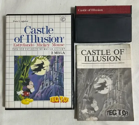 Jogo Castle Of Illusion Mickey Mouse Para Sega Master System