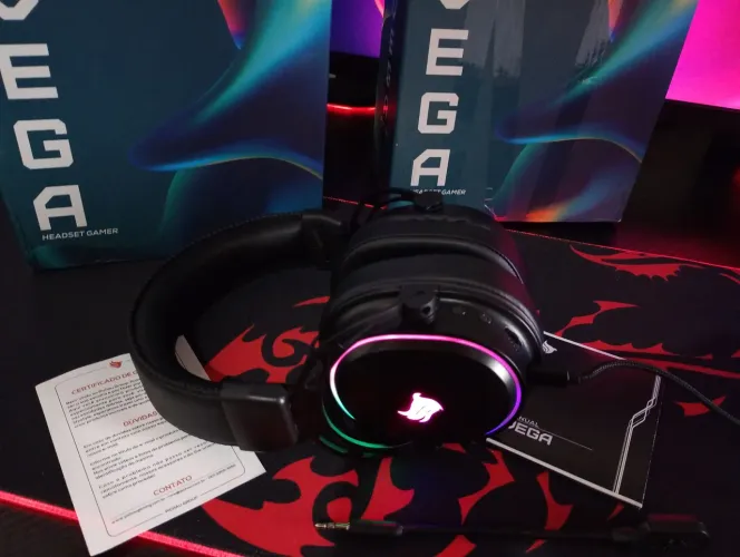 Headset gamer Pichau Vega novo 