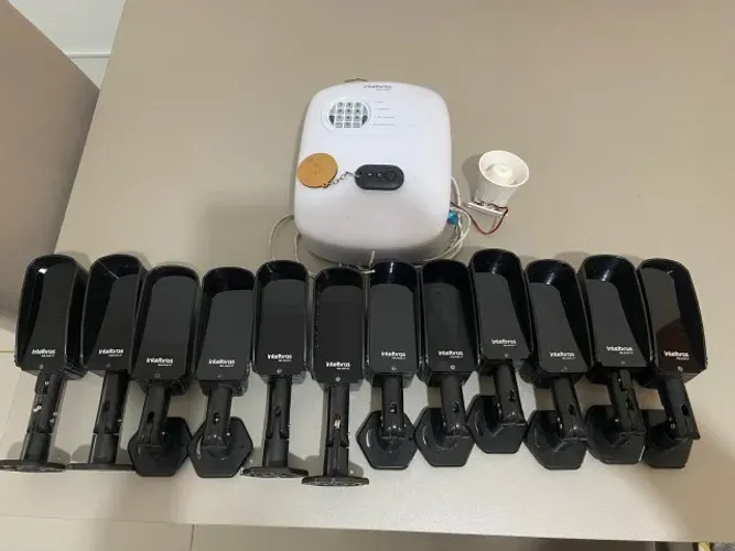 ?Kit Alarme Intelbras Completo + 12 Sensores de Barreira