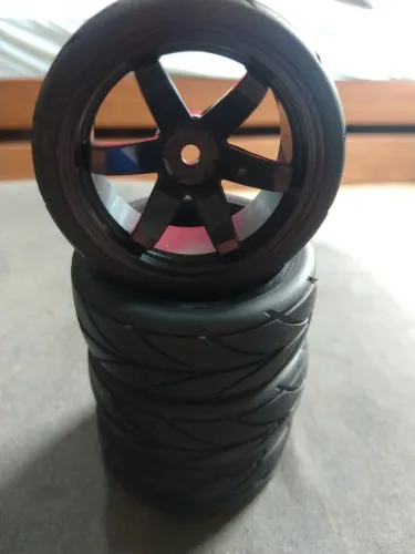 Quatro jogos de rodas automodelo 1/10 sextavado 12