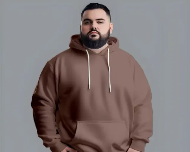 Moletom Unissex Plus Size Com Capuz Canguru Liso Colorido.