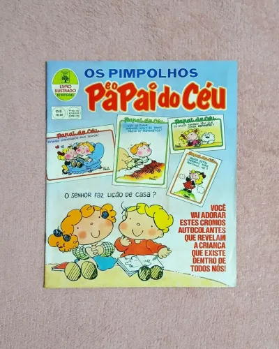 Álbum de figurinhas COMPLETO Os Pimpolhos e o Papai do Céu