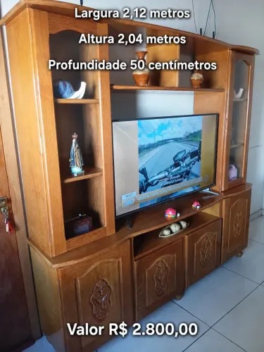 Estante sala de cerejeira 