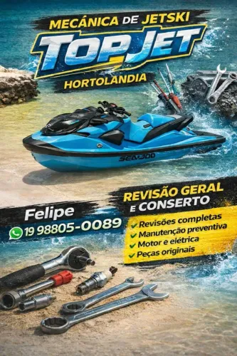 Promoção de revisão de Jet Ski 4tempos. Top Jet