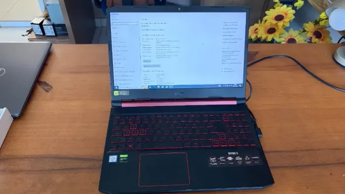 Acer Nitro 5 memoria 16 GB ssd de 120 GB processador i5 9 ger