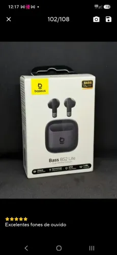 Fone Baseus bass Bs2 Lite preto 