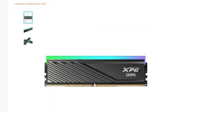 2 MEMORIA RAM DDR5 XPG 6000MHZ 16GB TOTALIZANDO 32GB