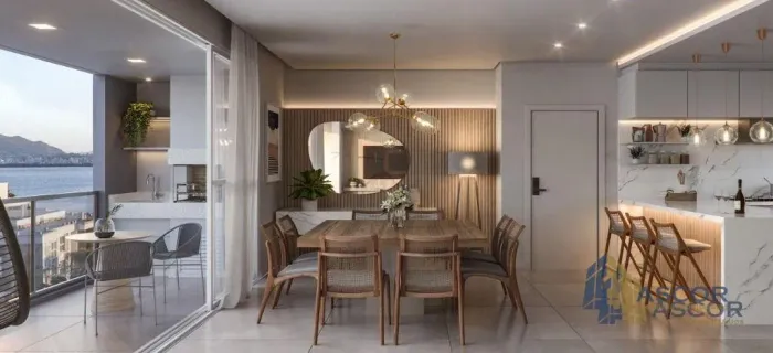 Apartamento Frente Mar em Cacupé com 3 Suítes Lazer Completo e Vista para o Mar