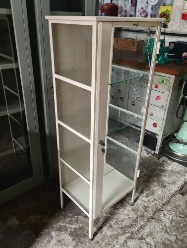 Armário de aço vitrine hospitalar 