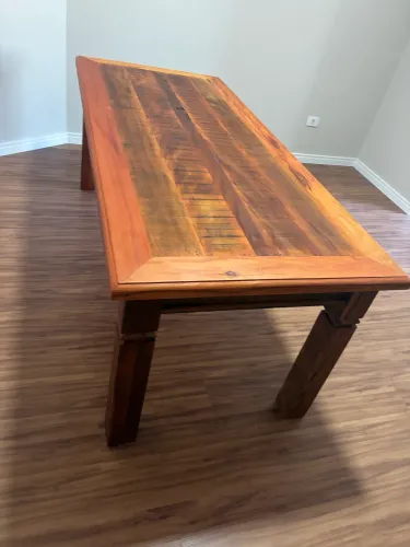 Mesa de jantar madeira demolição