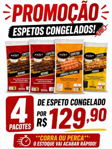 PROMOÇÃO ESPETO CONGELADO