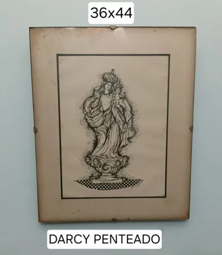 Quadro original decorativo # NSa da CONCEIÇÃO DARCY PENTEADO