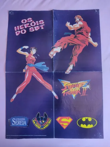 Pôster street fighter anos 90 