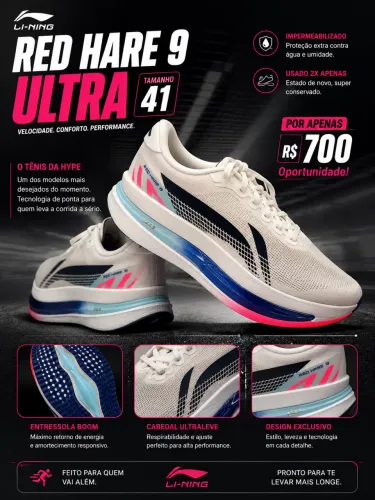 Tênis Li-Ning Read Hare 9 ultra