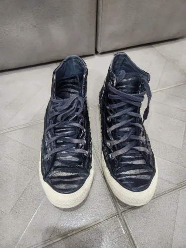 Tênis all star camurça preto n.37