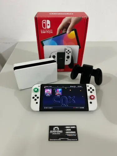 Nintendo Switch OLED DESBLOQUEADO!! 64GB + 256GB (Aceito Cartão)