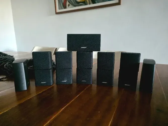 Home Theather - Kit Caixas Bose - 5 Cubo Duplo + Central Surround