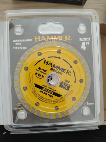 Disco Diamantado Turbo 4.3/8" Hammer<br><br>Modelo: DD-1100
