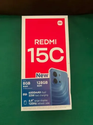XIAOMI REDMI 15C 128GB/4GB RAM - CELULAR NOVO LACRADO