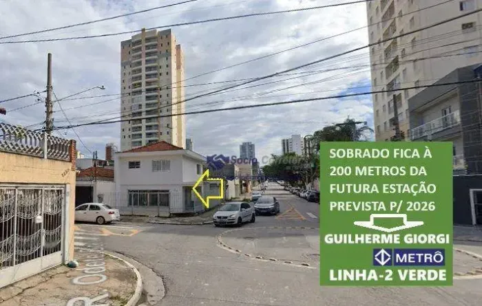 Lindo sobrado 133m² 3 dormitórios à 200 metros da Estação de Metrô Guilherme Giorgi Linha 