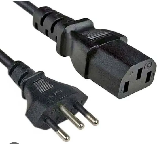 Cabo de força Padrão Novo para Pc, Notbook etc